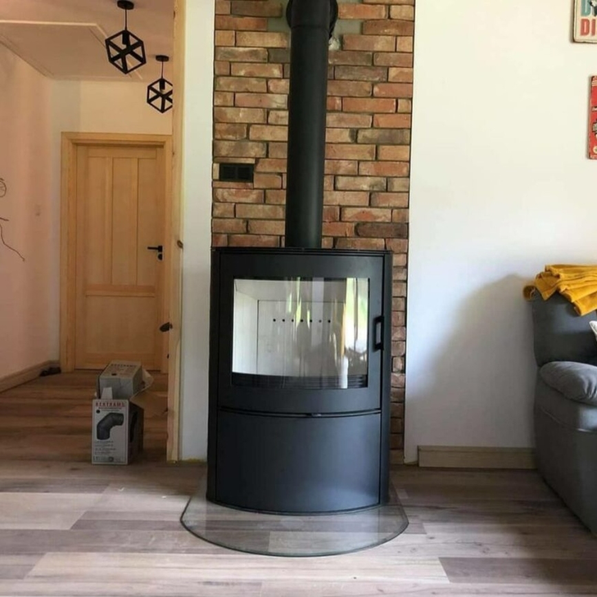 Kratki - Plieninis židinys 10kW 150mm