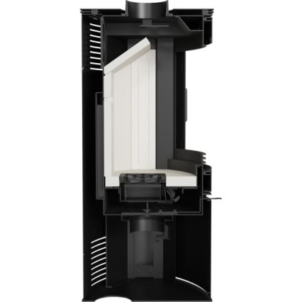 Kratki - Plieninis židinys 10kW 150mm