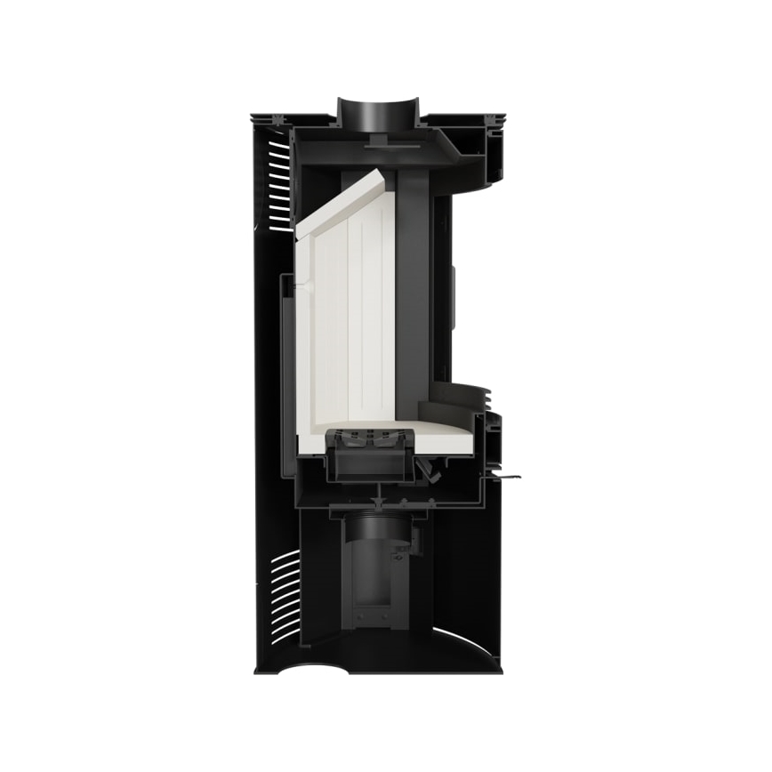 Kratki - Plieninis židinys 10kW 150mm