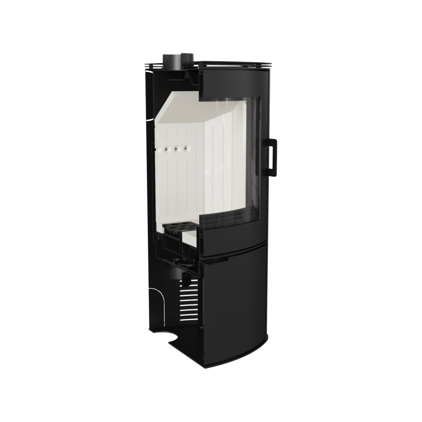 Kratki - Plieninis židinys 10kW 150mm