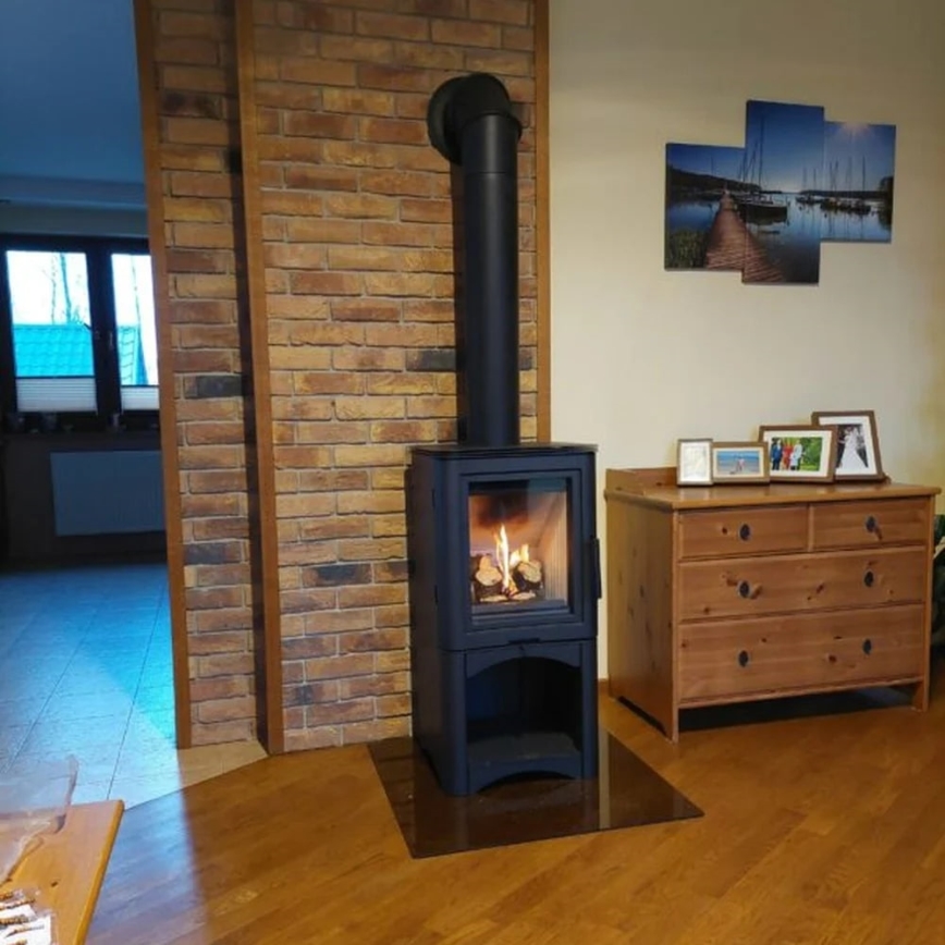 Kratki - Plieninis židinys 7kW 150mm