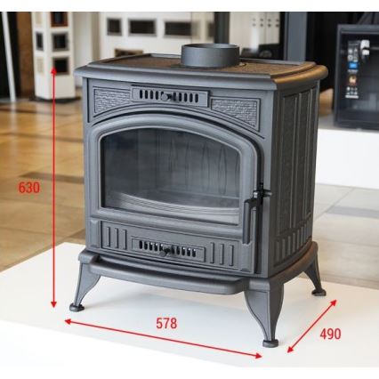 Kratki  - Ketaus židinys 8kW 150mm