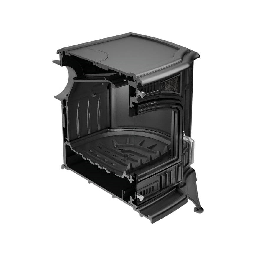 Kratki - Ketaus židinys 10kW 130mm