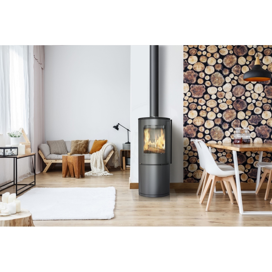 Kratki - Plieninis židinys 9kW 150mm