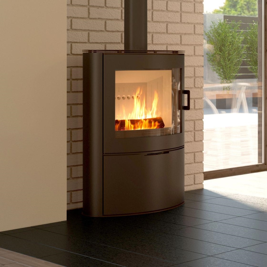 Kratki - Plieninis židinys 10kW 150mm
