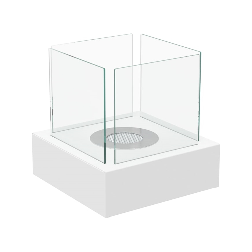 Kratki - BIO židinys 30,3x30 cm 1kW baltas