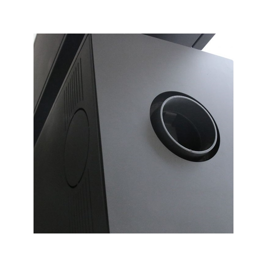 Kratki - Plieninis židinys 8kW 150mm