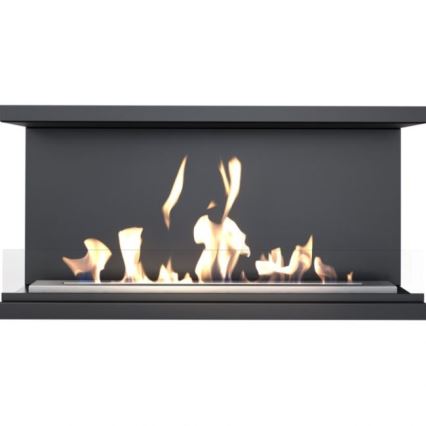 Kratki - Įmontuojamas BIO židinys 50x100 cm 7kW juodas