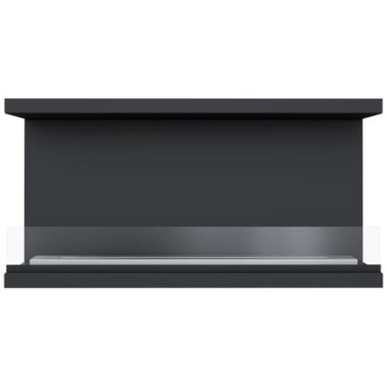 Kratki - Įmontuojamas BIO židinys 50x100 cm 7kW juodas