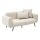 Kreminė dvivietė sofa PISA