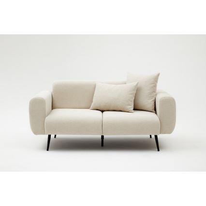 Kreminė dvivietė sofa PISA