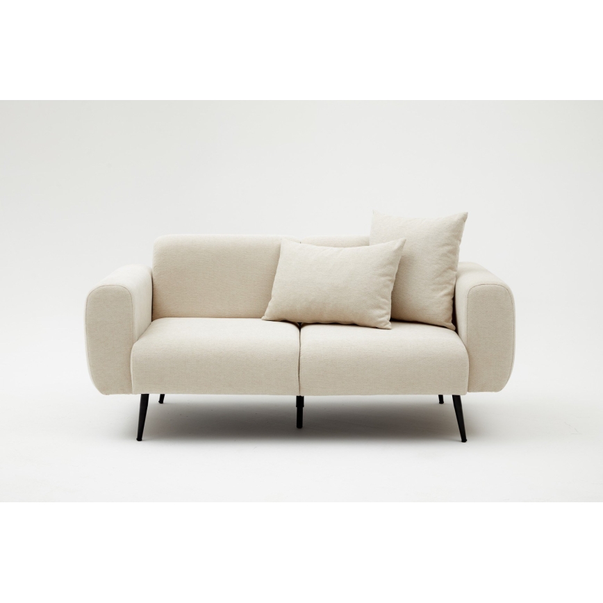 Kreminė dvivietė sofa PISA