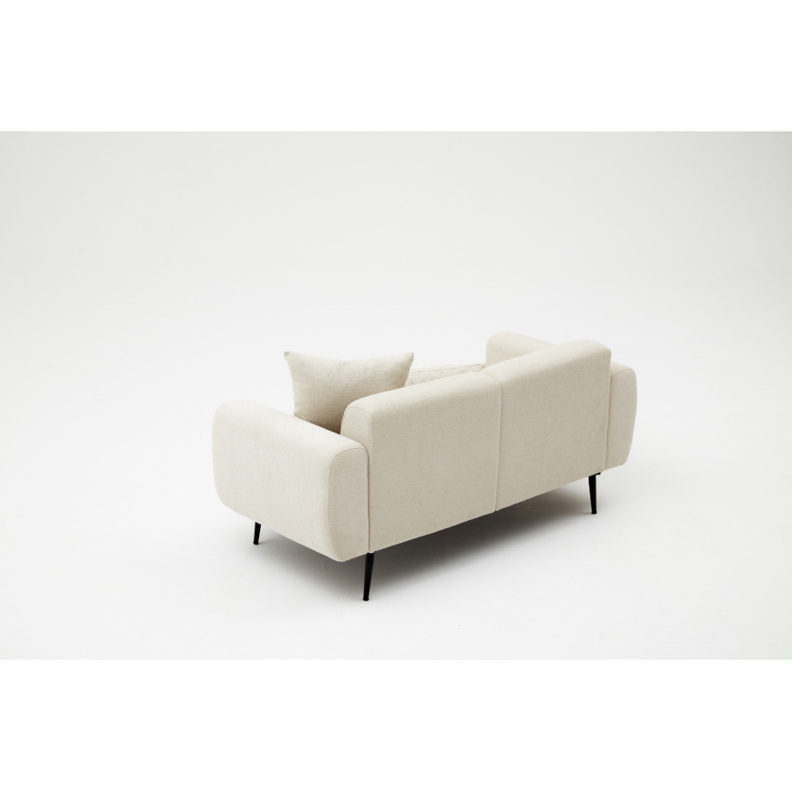 Kreminė dvivietė sofa PISA