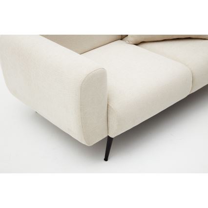 Kreminė dvivietė sofa PISA