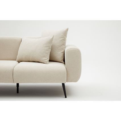 Kreminė dvivietė sofa PISA