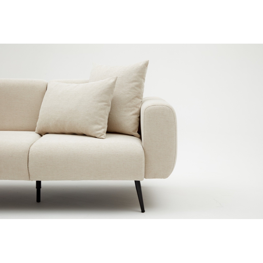 Kreminė dvivietė sofa PISA