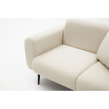 Kreminė dvivietė sofa PISA
