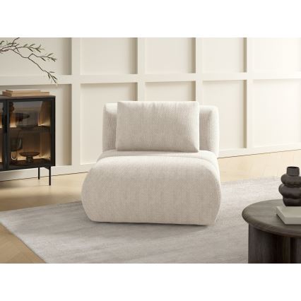 Kreminės spalvos FANO fotelis