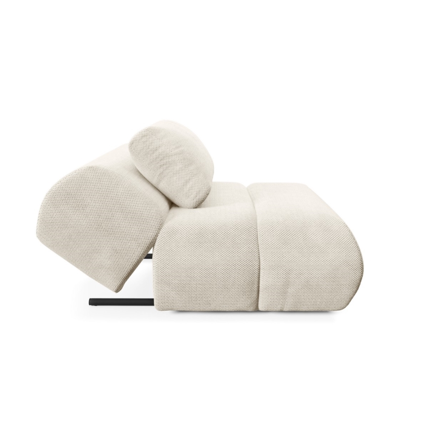 Kreminės spalvos FANO fotelis