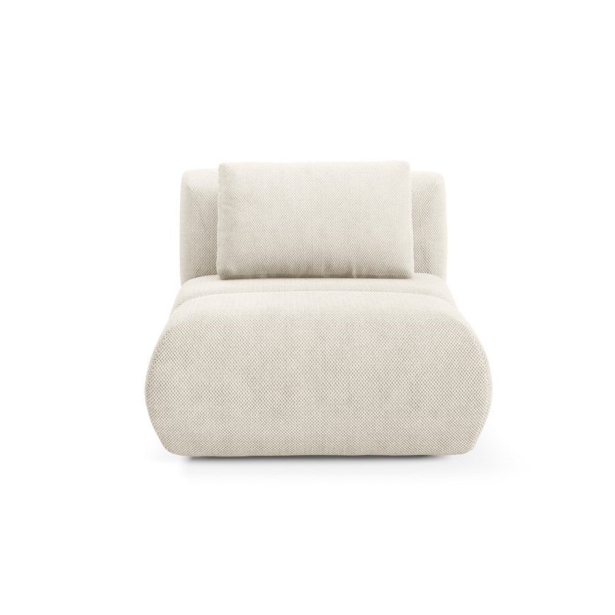 Kreminės spalvos FANO fotelis