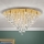 Krištolinis lubinis šviestuvas CELESTE 12xG9/40W/230V diametras 75 cm auksas
