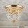Krištolinis lubinis šviestuvas PLAFOND 1xE27/40W/230V diametras 26 cm auksas