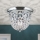 Krištolinis lubinis šviestuvas PLAFOND 1xE27/40W/230V diametras 26 cm blizgus chromas