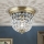 Krištolinis lubinis šviestuvas PLAFOND 1xE27/40W/230V diametras 26 cm bronza