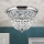 Krištolinis lubinis šviestuvas PLAFOND 3xE27/40W/230V diametras 35 cm blizgus chromas