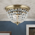 Krištolinis lubinis šviestuvas PLAFOND 3xE27/40W/230V diametras 35 cm bronza