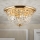 Krištolinis lubinis šviestuvas PLAFOND 6xE27/40W/230V diametras 47 cm auksas