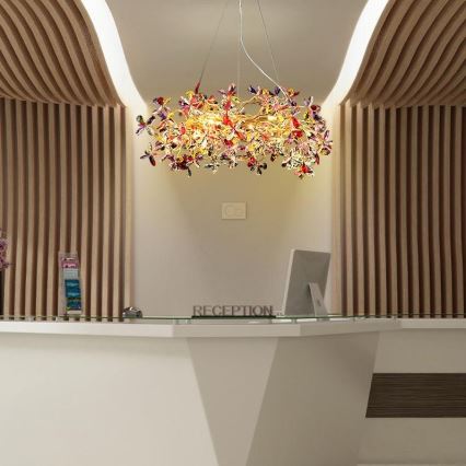 Krištolinis pakabinamas sietynas 16xG9/40W/230V spalvingas