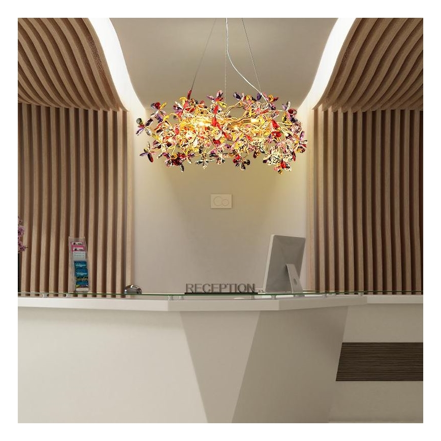 Krištolinis pakabinamas sietynas 16xG9/40W/230V spalvingas