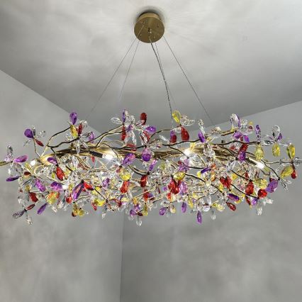 Krištolinis pakabinamas sietynas 16xG9/40W/230V spalvingas