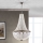 Krištolinis sietynas ant grandinės ARILA 6xE27/60W/230V diametras 60 cm ruda/patina