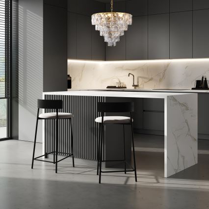 Krištolinis sietynas ant virvės CHELSEA 6xE14/40W/230V