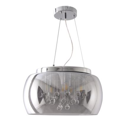 Krištolinis sietynas, kabinamas ant virvės ROMEO 6xG9/8W/230V