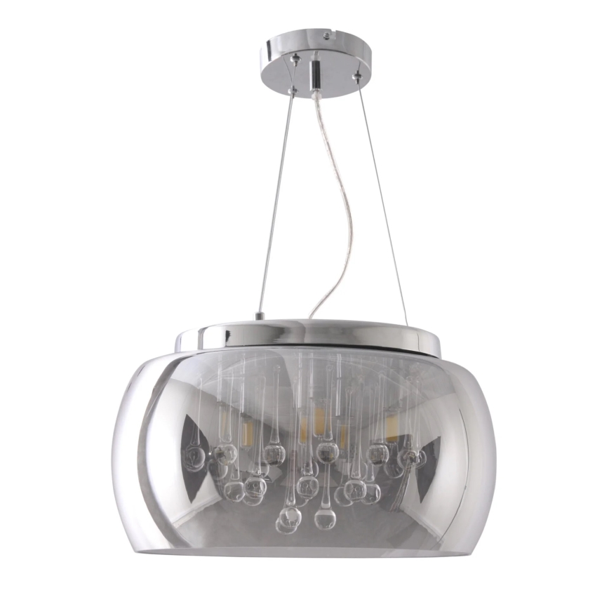 Krištolinis sietynas, kabinamas ant virvės ROMEO 6xG9/8W/230V