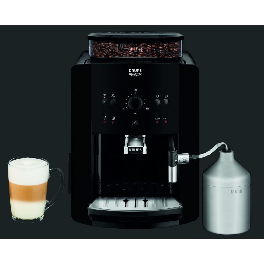 Krups - Automatinis kavos aparatas ARABICA 1450W/230V juoda