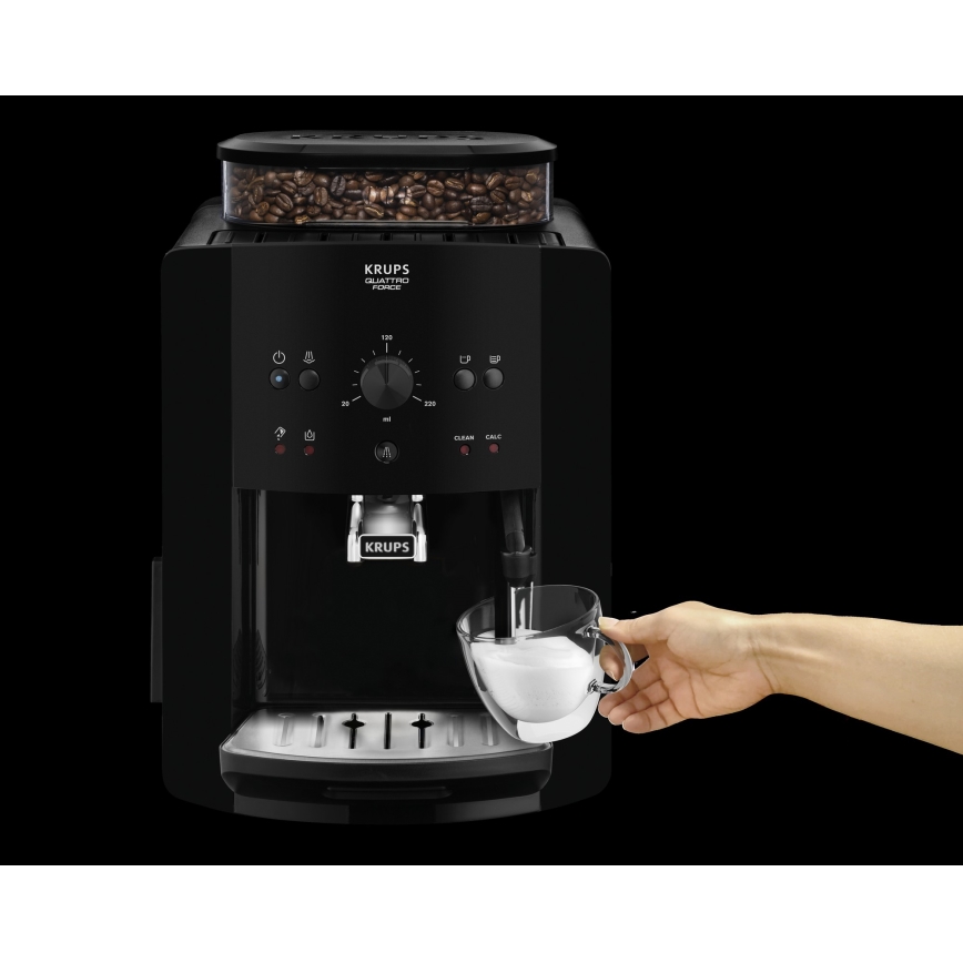 Krups - Automatinis kavos aparatas ARABICA 1450W/230V juoda