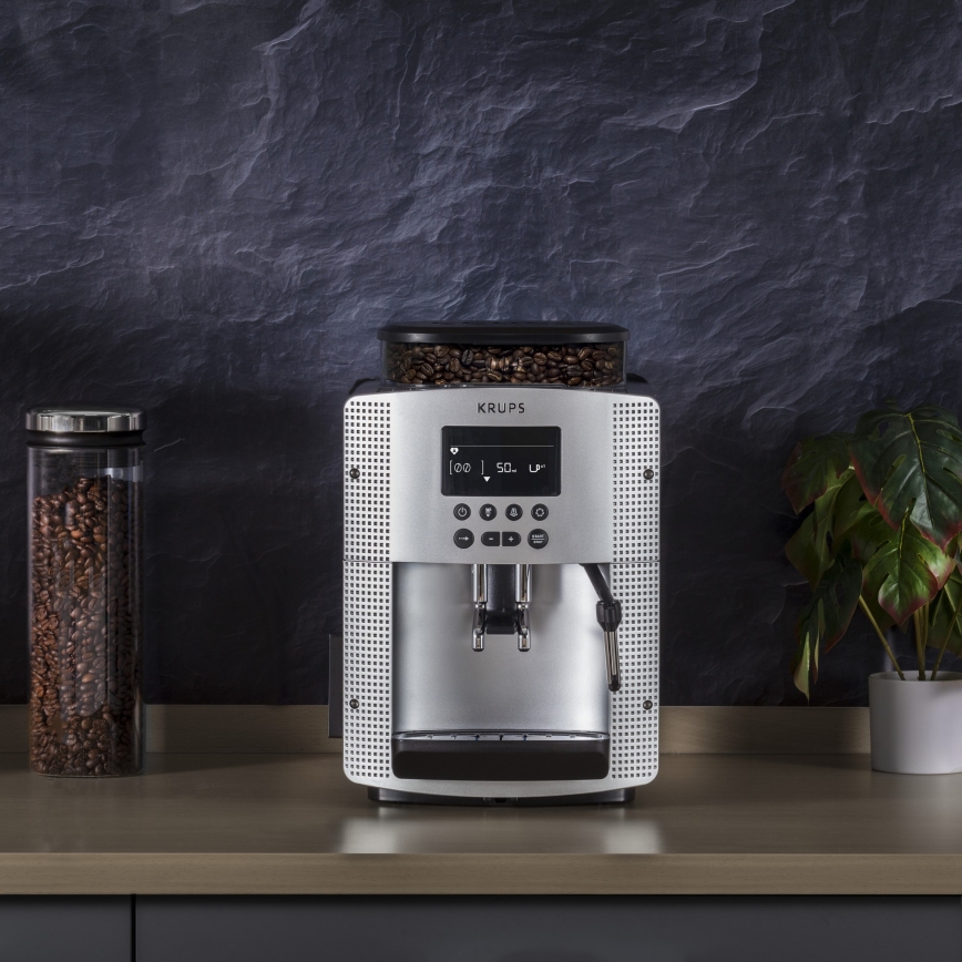 Krups - Automatinis kavos aparatas ESSENTIAL 1450W/230V sidabras