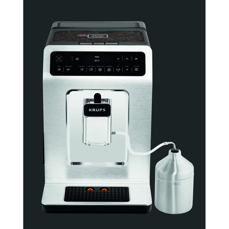 Krups - Automatinis kavos aparatas su pieno indu EVIDENCE 1450W/230V balta