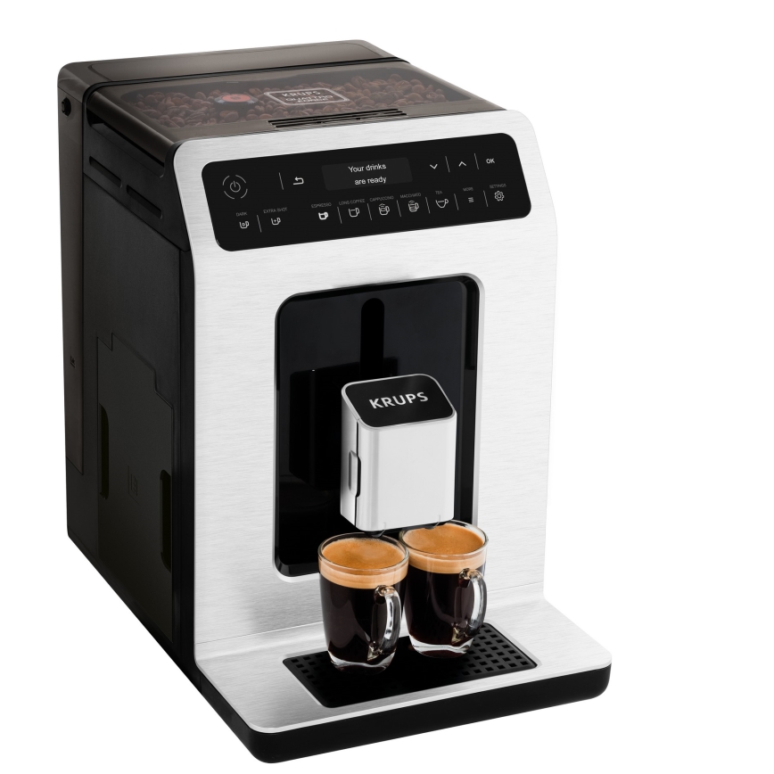 Krups - Automatinis kavos aparatas su pieno indu EVIDENCE 1450W/230V balta
