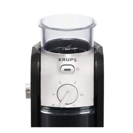 Krups - Elektrinis kavos pupelių malūnėlis 110W/230V nerūdijantis/juoda