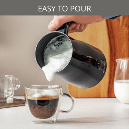Krups - Pienu putų plakiklis 300 ml juodas