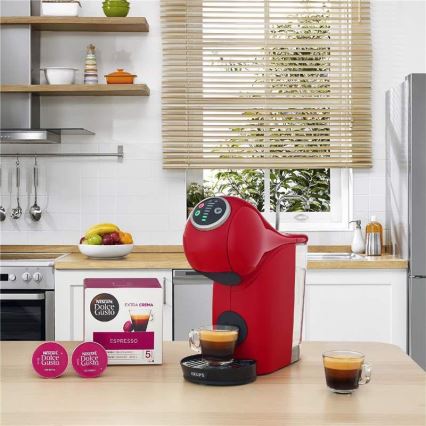 Krups - Kapsulinis kavos aparatas NESCAFÉ DOLCE GUSTO GENIO S PLUS 1500W raudona