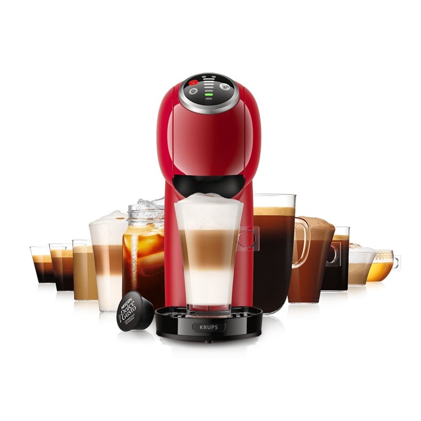 Krups - Kapsulinis kavos aparatas NESCAFÉ DOLCE GUSTO GENIO S PLUS 1500W raudona