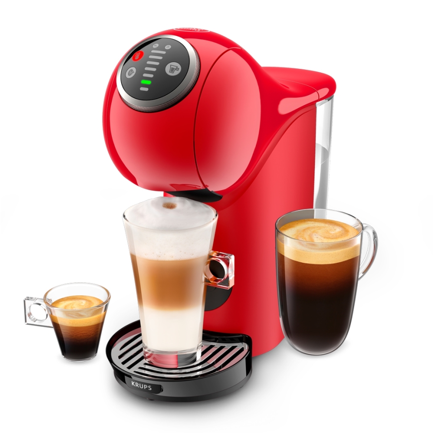 Krups - Kapsulinis kavos aparatas NESCAFÉ DOLCE GUSTO GENIO S PLUS 1500W raudona