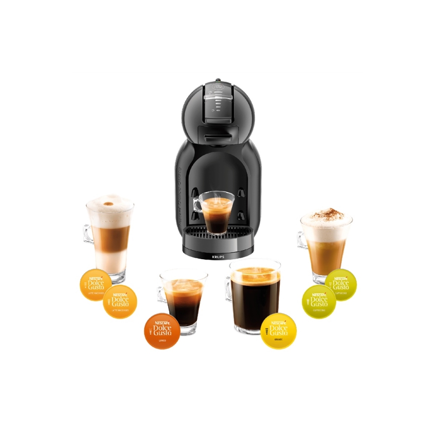 Krups - Kapsulinis kavos aparatas NESCAFÉ DOLCE GUSTO MINI ME 1500W antracitas