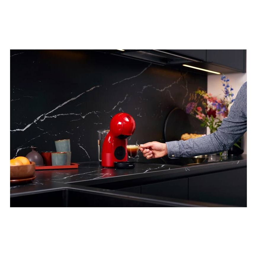 Krups - Kapsulinis kavos aparatas NESCAFÉ DOLCE GUSTO PICCOLO XS 1600W raudona